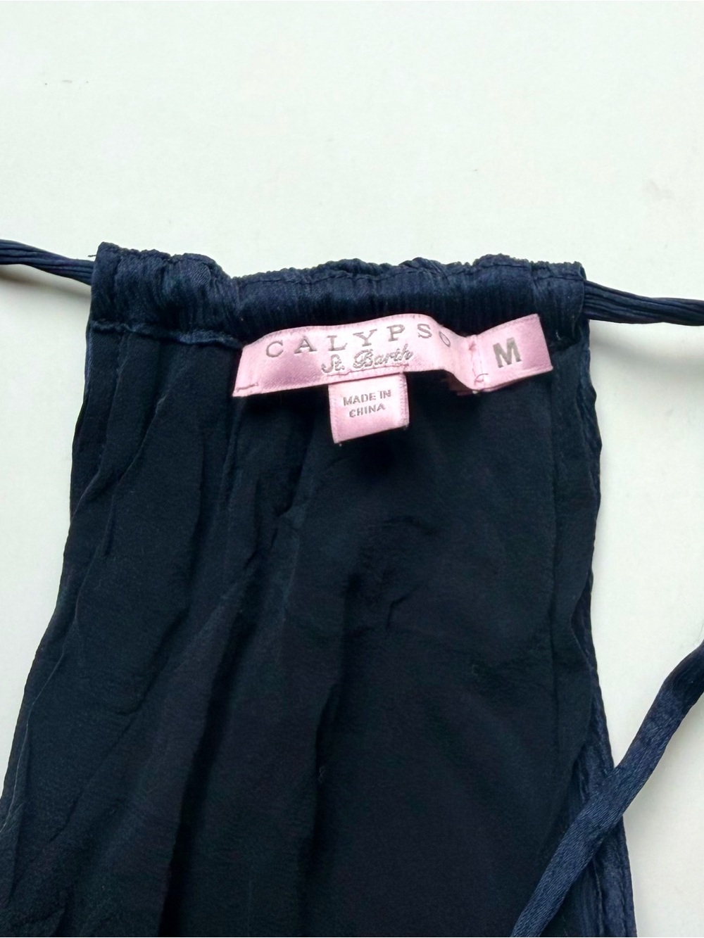 Calypso St. Barth Navy Crinkle Halter Maxi Dress - Picture 6 of 10